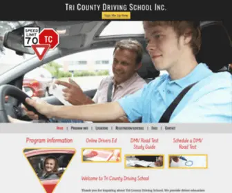 Tricountydrivingschoolinc.com(Tri County Driving School) Screenshot