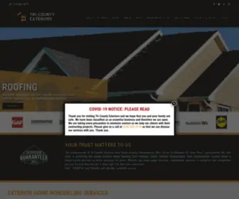 Tricountyexteriors.com(Roofing) Screenshot