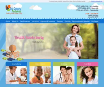 Tricountypediatrics.com(Pediatrician Fayetteville) Screenshot