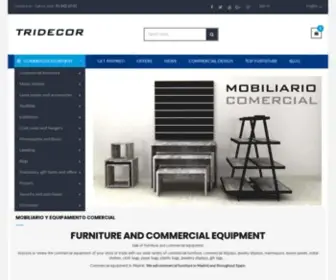 Tridecor.net(Venta de equipamiento y mobiliario comercial. Equipa o renueva tu tienda o comercio) Screenshot