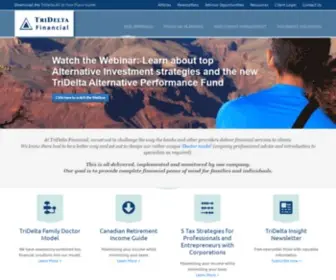 Tridelta.ca(Investments Estate and Retirement Planning RRSP TFSA RRIF) Screenshot