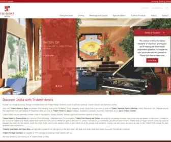 Tridenthotels.com(Trident hotels) Screenshot