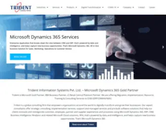 Tridentinfo.com(Microsoft Dynamics 365 Partner and LS Retail Diamond Partner) Screenshot