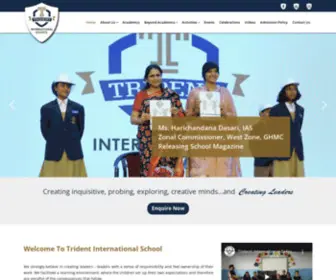 Tridentinternationalschool.org(Best International Schools In Hyderabad) Screenshot