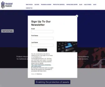 Tridentmanor.com(Security, Risk and Crisis Management) Screenshot
