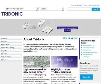 Tridonic.com(Home) Screenshot