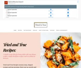 Triedandtruerecipe.com(Tried and True Recipes) Screenshot