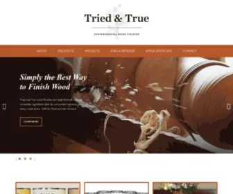 Triedandtruewoodfinish.com(Tried & True Wood Finishes) Screenshot