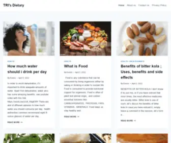 Trieducation.org(Tri's Dietary) Screenshot