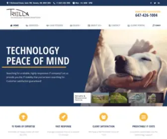 Triella.com(Full-Service Technology Company in Toronto) Screenshot