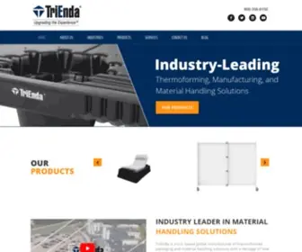 Trienda.com(Material Handling Solutions and Custom Plastic Pallets Manufacturer) Screenshot