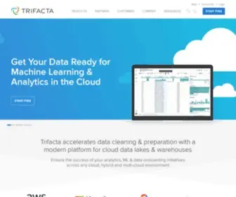 Trifacta.com(Designer Cloud Data Wrangling Software and Tools) Screenshot