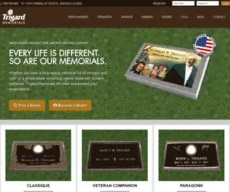 Trigardmemorials.com Screenshot