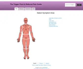 Triggerpoints.net(The Trigger Point & Referred Pain Guide) Screenshot
