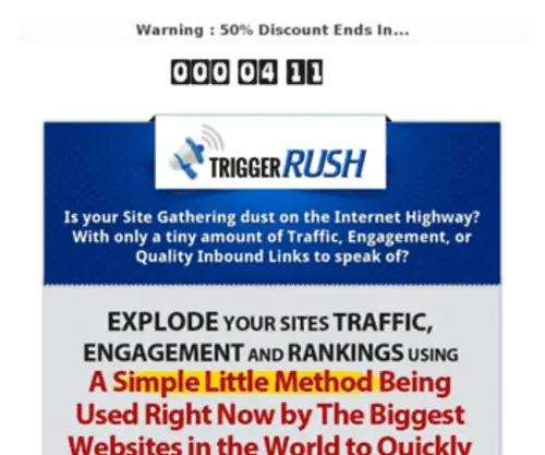 Triggerrush.com(Special Launch Offer) Screenshot