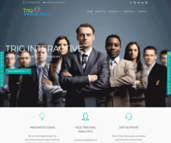 Triginteractive.com(Artificial intelligence products and Software development) Screenshot
