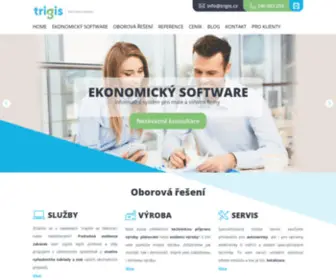 Trigis.cz(Informační a ekonomické systémy pro firmy) Screenshot