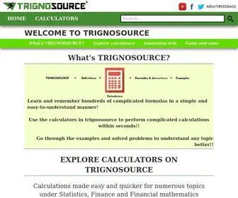 Trignosource.com(Trignosource) Screenshot