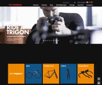 Trigoncycles.com(Bike Parts of Great Go Quality Carbon Bike Parts Manufacturer) Screenshot