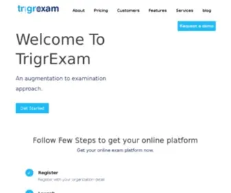 Trigrexam.com(Home) Screenshot