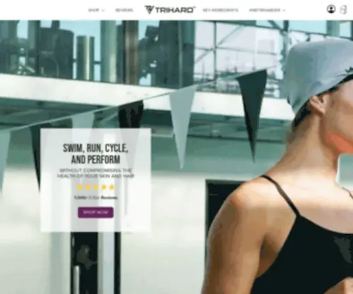 Trihardcare.com(Pre and Post Swim Skin & Hair Care) Screenshot