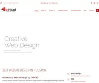 Trihead.com(The Best Website Design Service in Houston Texas) Screenshot
