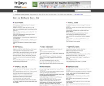 Trijayanews.com(Trijaya News) Screenshot