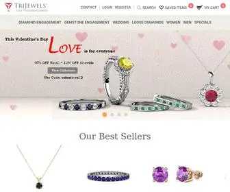 Trijewels.com(Fine Diamond and Gemstone Jewelry at Affordable Prices) Screenshot