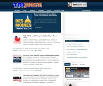 Trijuice.com(Swim, Bike, Run, Triathlon Resource) Screenshot