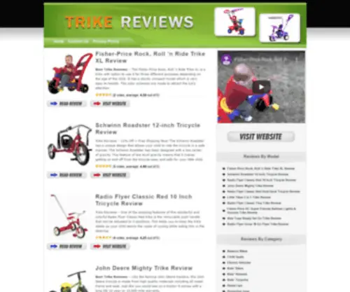 Trikereviews.com(Trike Reviews) Screenshot