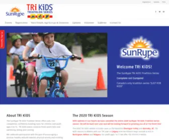 Trikids.ca(Kids Triathlons in Ontario) Screenshot
