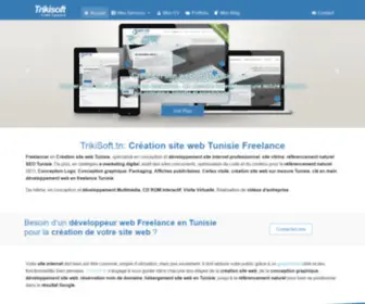 Trikisoft.tn(Création site web freelance Tunisie) Screenshot