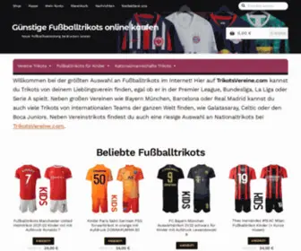 Trikotsvereine.com(Fußballtrikots) Screenshot