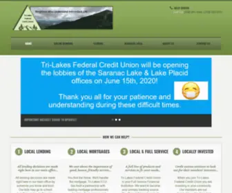 Trilakesfcu.com(Tri-Lakes Federal Credit Union) Screenshot