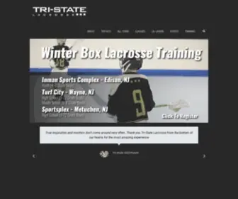 Trilax.com(Tri-State Lacrosse) Screenshot