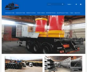 Trilextreyler.com(Semi-Trailer Lowbed Flatbed Tipper and Mobile Workshop Container) Screenshot