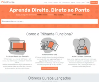 Trilhante.com.br(Cursos Online de Direito) Screenshot