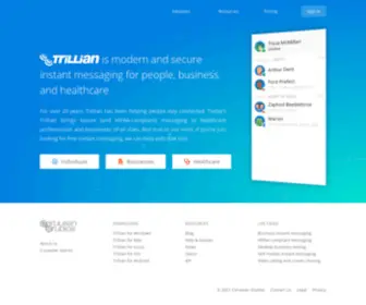 Trillian.com(Modern and secure instant messaging) Screenshot