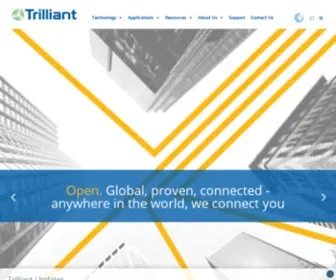 Trilliantinc.com(Trilliant Purpose Built Communications Platform) Screenshot