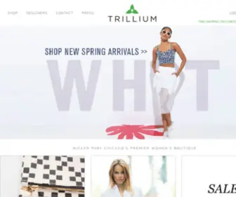 Trilliumchicago.com(Create an Ecommerce Website and Sell Online) Screenshot