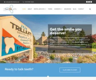 Trilliumdental.com(Trillium Dental) Screenshot