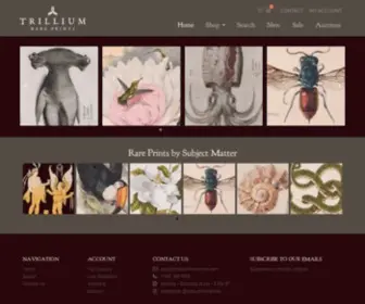 Trilliumrareprints.com(Trillium Rare Prints) Screenshot