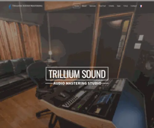 Trilliumsound.com(Audio MASTERING Studio) Screenshot