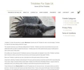 Trilobites4Sale.com(Fossil Trilobites for sale) Screenshot