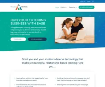 Trilogymentors.com(All-In-One Tutor Management Software For Educators by Educators) Screenshot