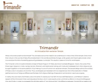 Trimandir.org(Non-sectarian temple) Screenshot