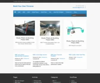 Trimarankit.com(Trimaran plans) Screenshot