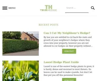 Trimhedge.com(A site dedicated to hedge trimming and topiary) Screenshot