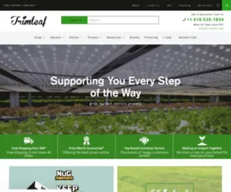 Trimleaf.com(Your Source for Bud Trimmers) Screenshot