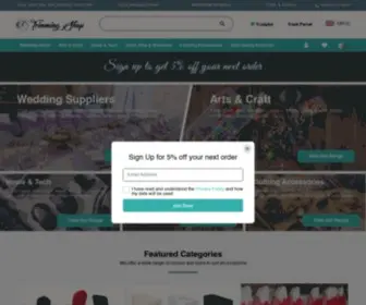 Trimmingshop.co.uk(Trimming Shop UK's No.1 Wholesale Wedding & Events Decoration Supplies) Screenshot